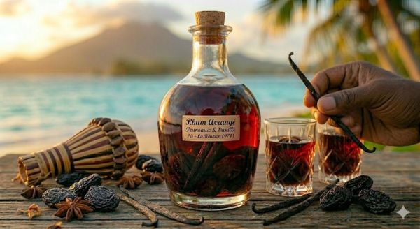 La préparation du rhum arrangé à partir de mélange d’ingrédients