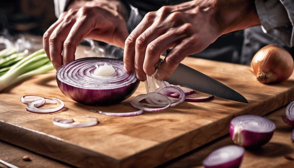 Maîtriser la découpe d’un oignon pour éviter de pleurer
