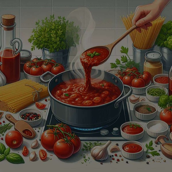 Comment réaliser une sauce tomate maison faible en calories pour les pâtes?
